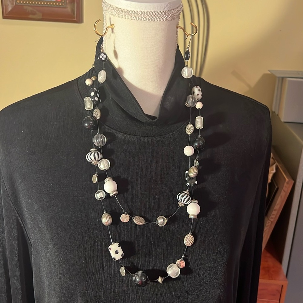 Necklace and earrings